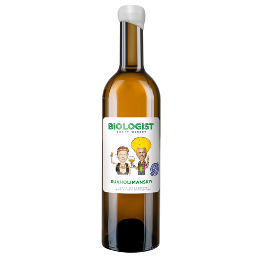 Ukrainian wine from local grape variety Sukholimanskiy