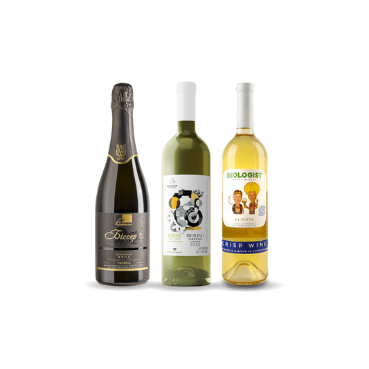 set of three Ukrainian white wines with delivery  