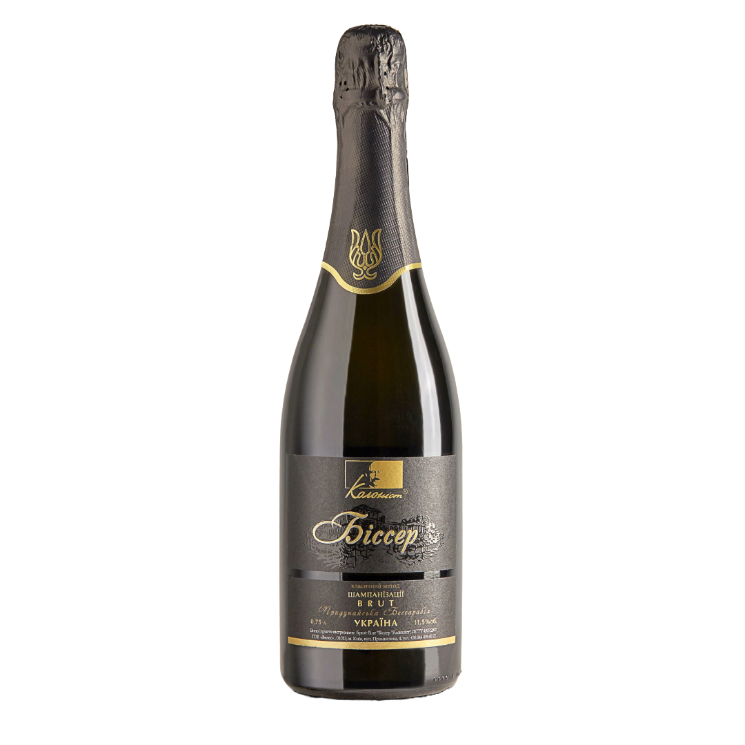 Blanc de Blanc brut Bisser sparkling wine from Ukraine with delivery in The UK