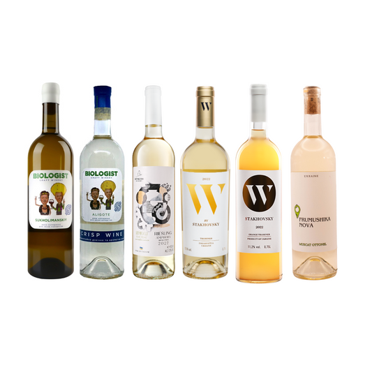  box of 6 white wines with Riesling 