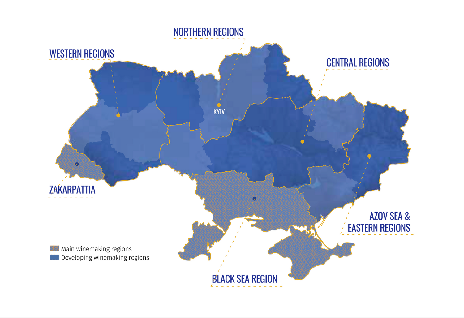 Ukraine wine regions map