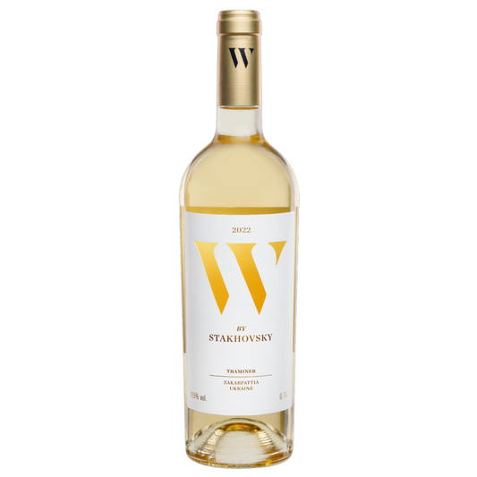White wine from Western part of Ukraine - Traminer