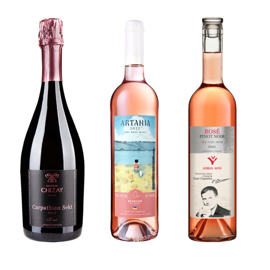 rose wines wine set